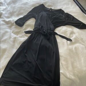 Merona Classic Black Wrap Dress M